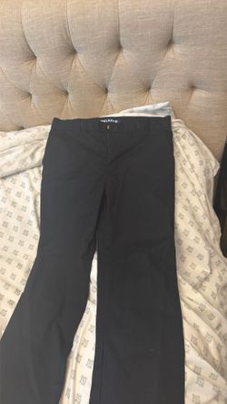 Black Relaxed Fit Dress Pants