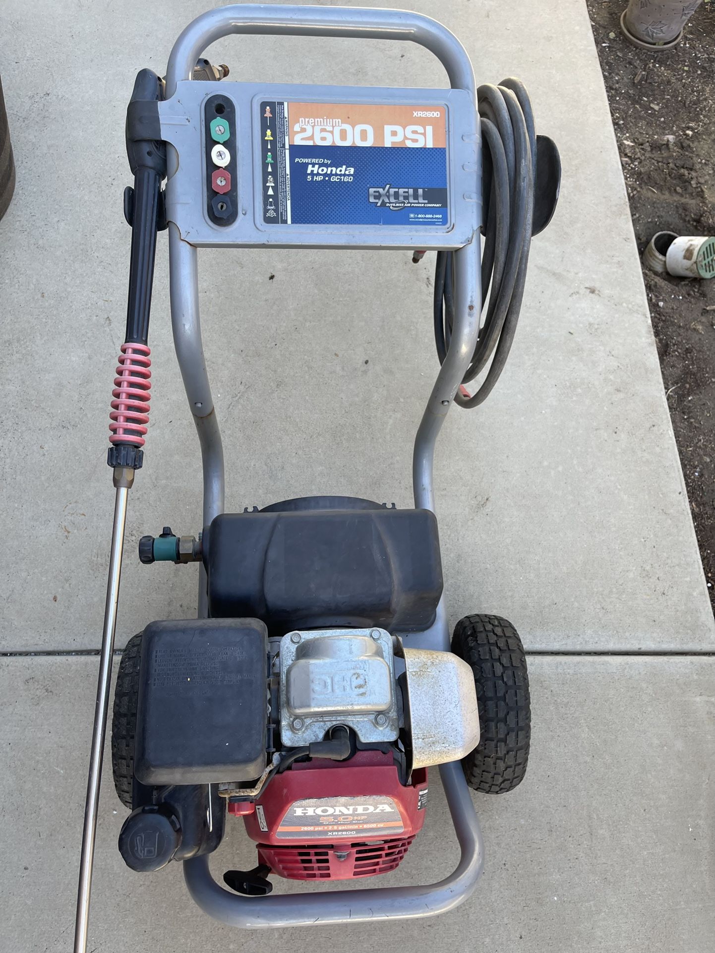 Honda Pressure Washer Gas 2600psi 5.0 HP for Sale in Winchester, CA