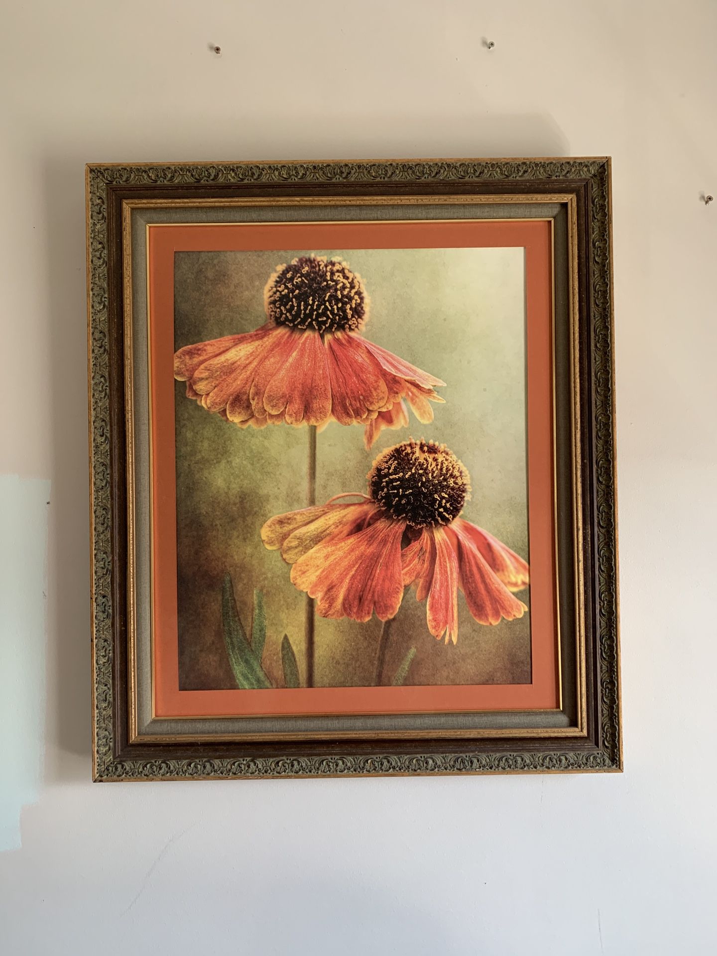 Large Framed Flower Painting/Print