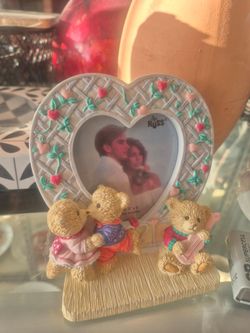 Russ Heart-Shaped Bear Photo Frame