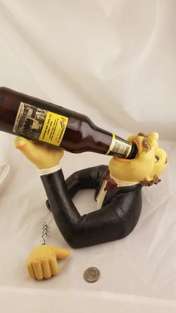 Bottle hoder and wine cork srew. $8!!!