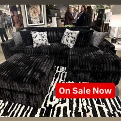Brand New Ashley’s Midnight Madness Sectional