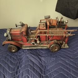 Tin Metal So Prairie Fire Dept Truck
