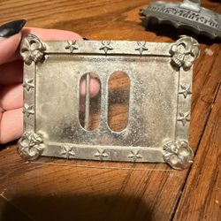 Skull Picture Frame Belt Buckle 