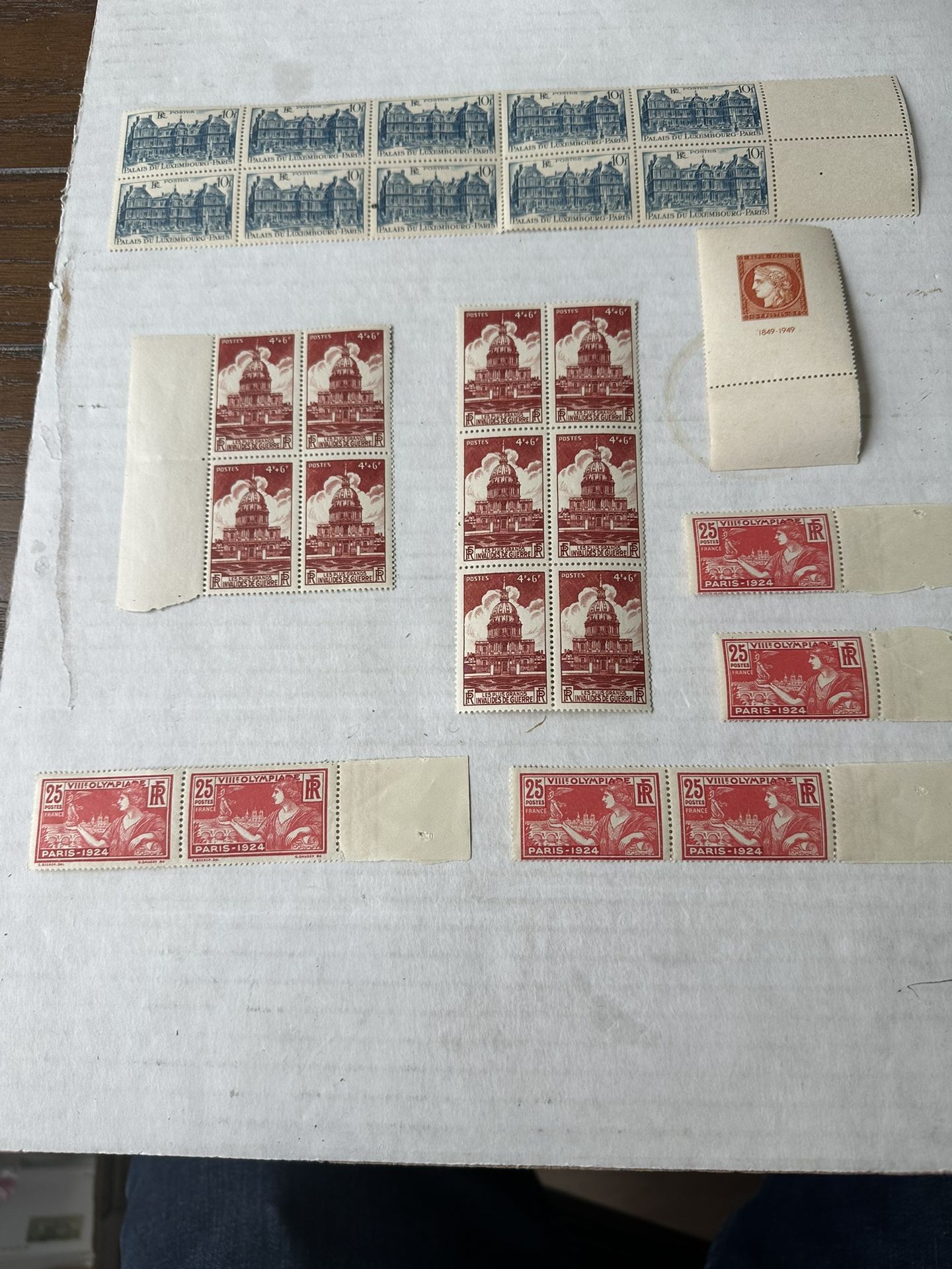 France Mint Stamps With Blocks And Strips