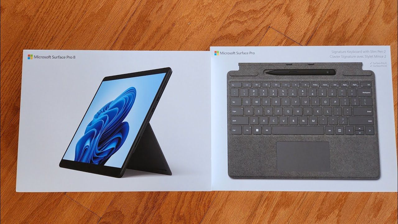 Surface Pro 8 With Surface Magic Keyboard Pen And Case