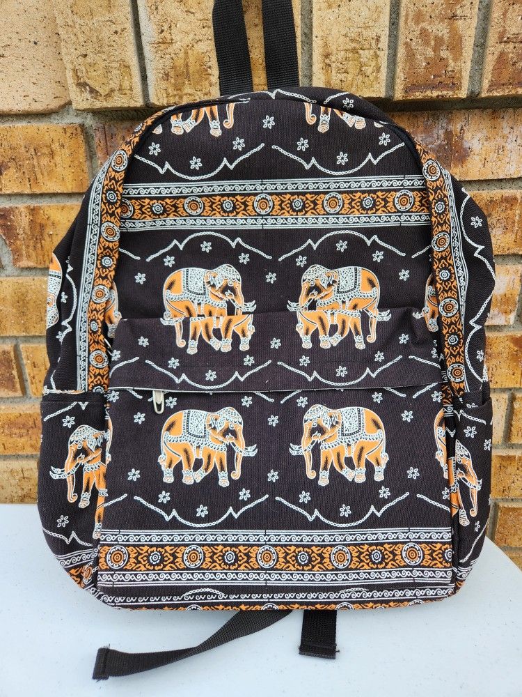 Authentic Thai Elephant Backpack 