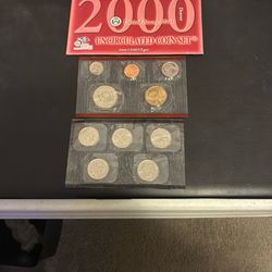 2000 P&D Uncirculated Coin Set