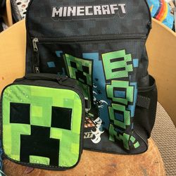 Minecraft Backpack And Lunchbox 