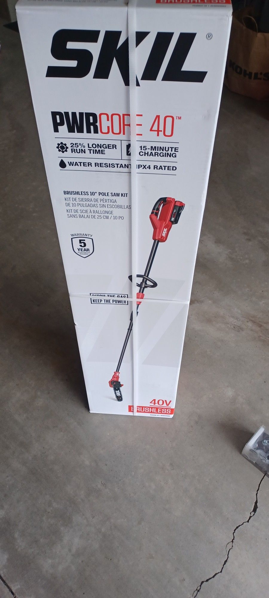 Brand New Inbox Skil 40 Volt Pole Saw Reaches Up To 10 Ft