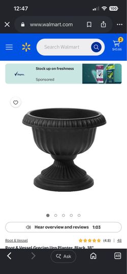 3-  Black Planters
