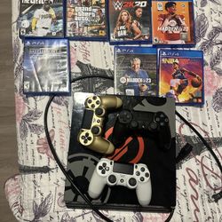 PS4 With Games And Controllers! 