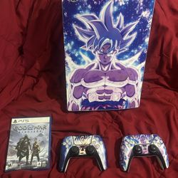 Ps5 With Controllers And Game