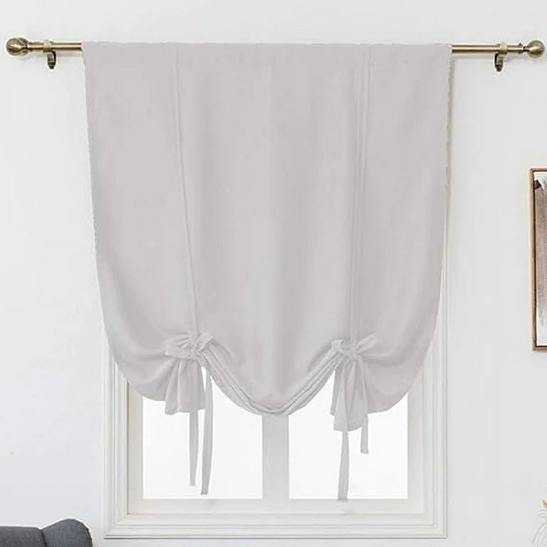 2 Blackout Tie Up Adjustable balloon Curtain Shades