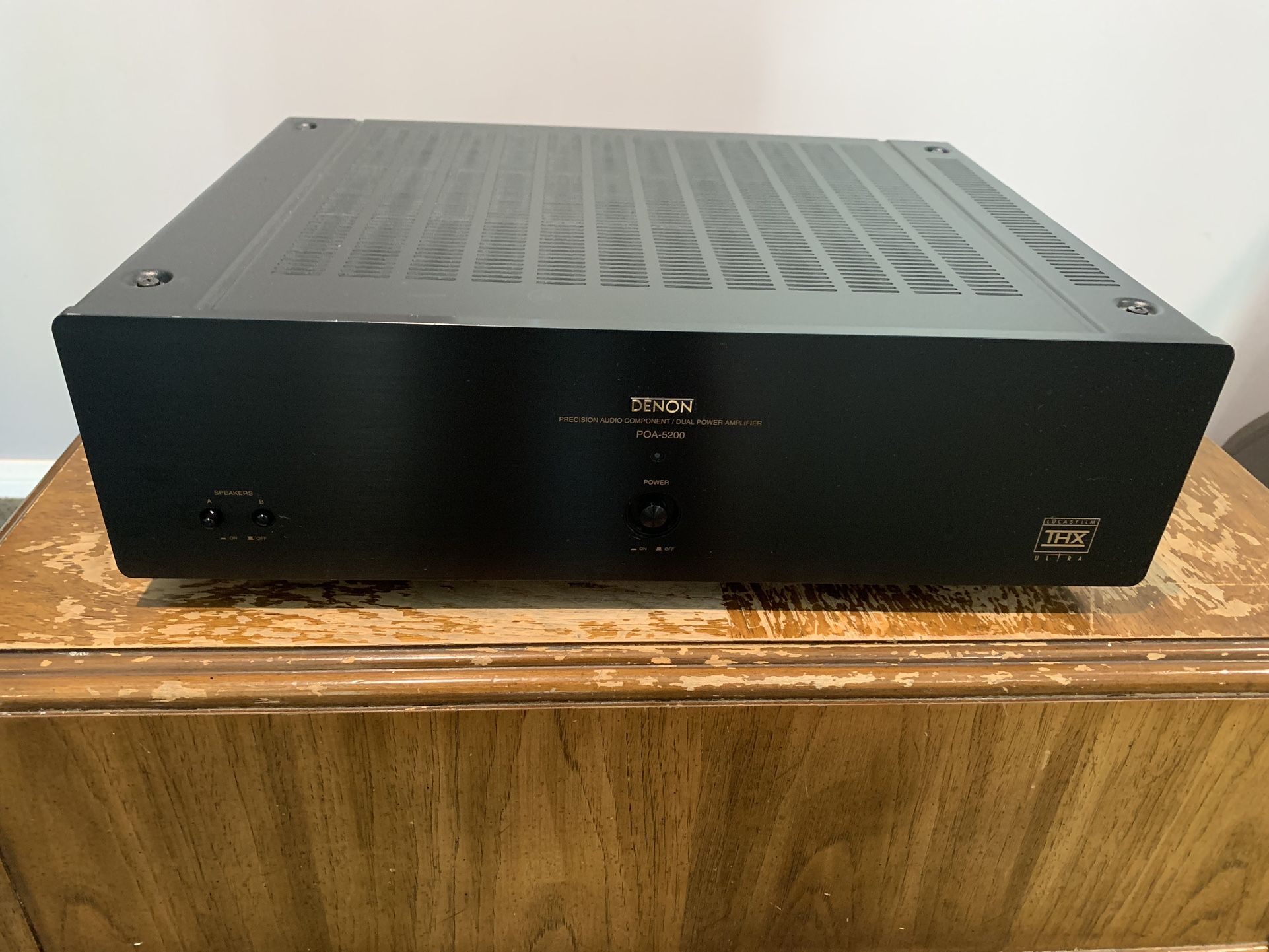 Denon POA-5200 Dual Power Amplifier Lucas Film THX Ultra - 120 WPC - Tested
