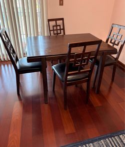 dining table set with 4 chairs