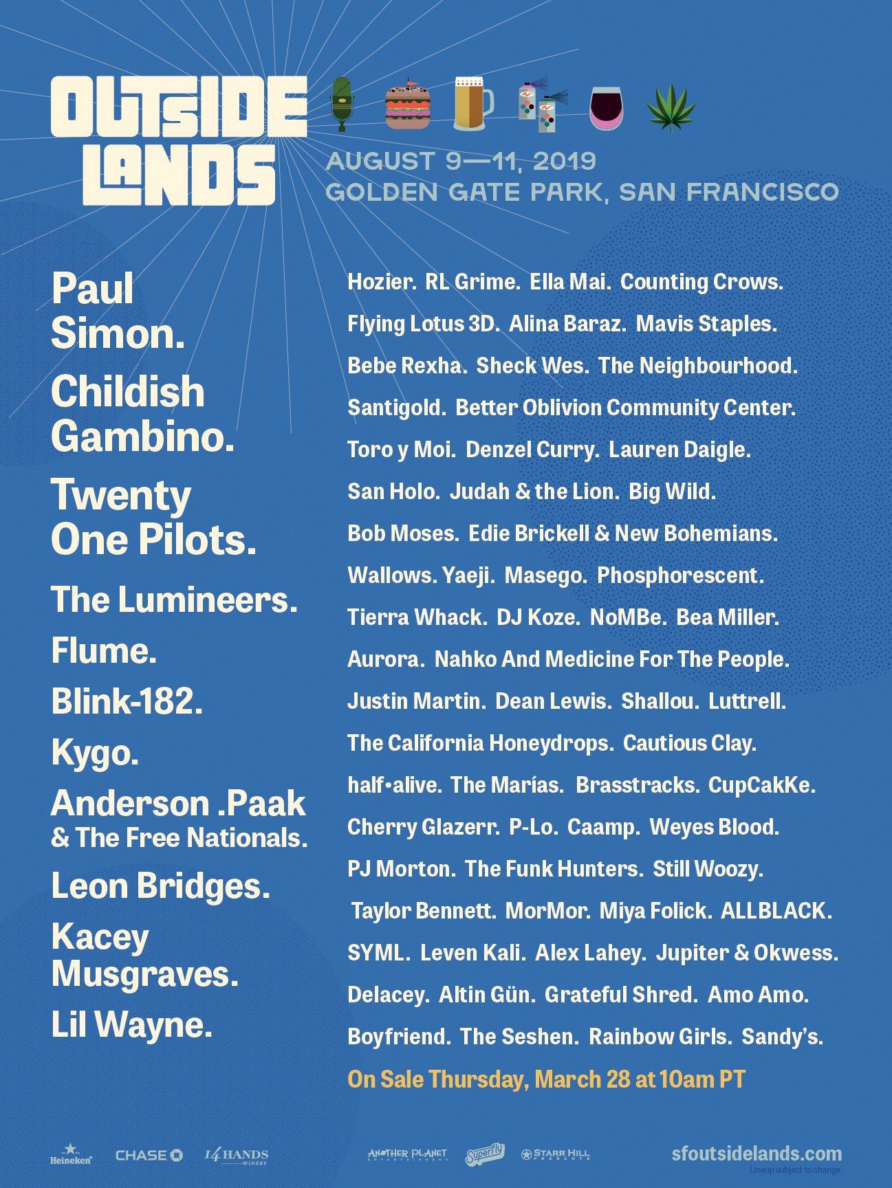 3 day outside lands ticket