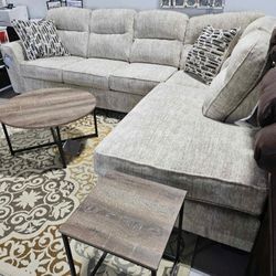 Lenoke 2pc Raf Sectional, Furniture Couch Livingroom Sofa
