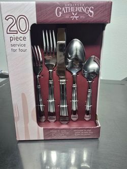 Godinger Gatherings 20-Piece Flatware Set