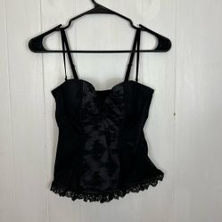 La Senza Lace Corset Top Sz M