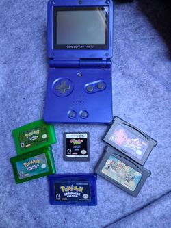 Game Boy Advance SP Bundle with 6 Games