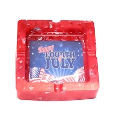 Handmade Happy 4th of July Ashtray
