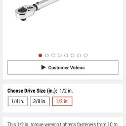 1/2” Torque Wrench - Still sealed In box
