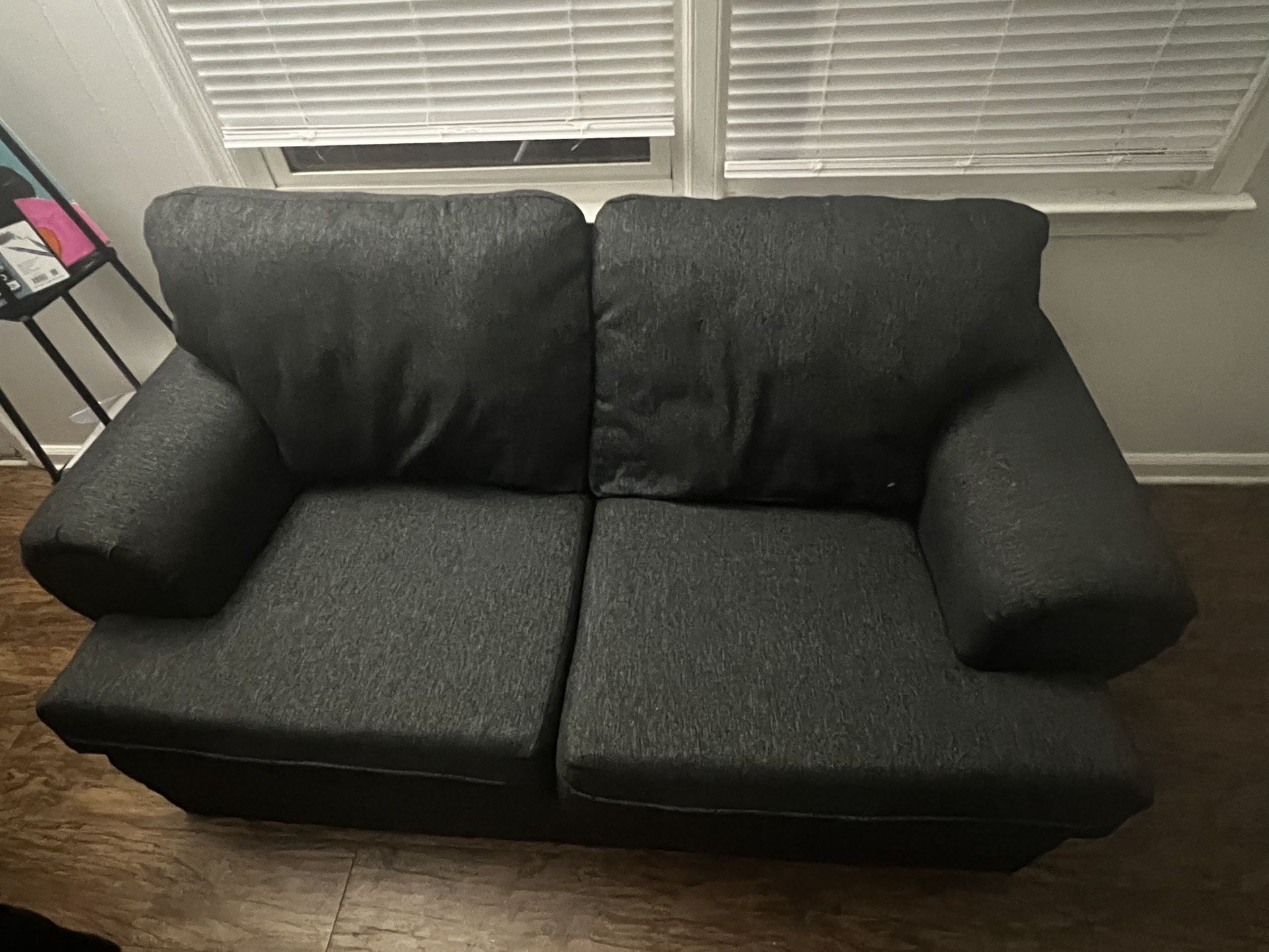 2-Piece Dark Gray Sofa Set