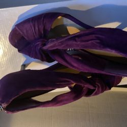Chico's purple short heel
