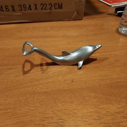 Vintage Silver Plated Dolphin Bottle Opener