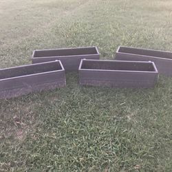 4 Flower Window Boxes 