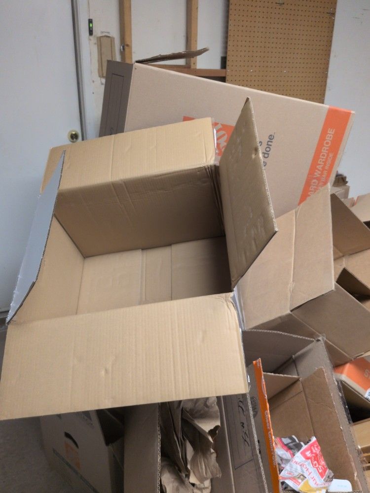 Various Boxes And Packing Material.
