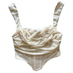 Cowl Neck Corset Top Medium