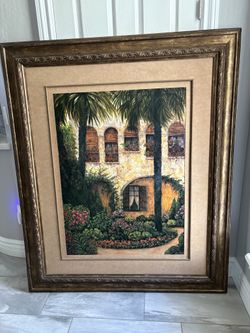 Tuscan Print With Frame