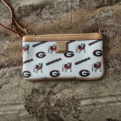 GA bulldogs wristlet wallet