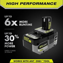 Ryobi 18V 6Ah Lithium High Performance Battery