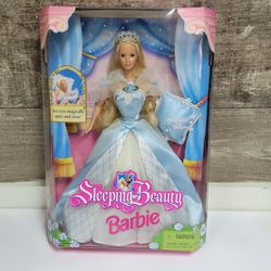 1998 Mattel Disney Sleeping Beauty Barbie Doll Sealed In Original Box