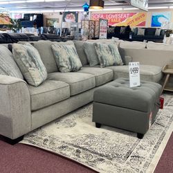 🇺🇸HUGE Ashley Furniture Blowout Sale!🇺🇸 Brand New Ultra Plush Sectional W/ Accent Pillows! $50 Down Takes It Home Today!