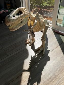 T-Rex Dinosaur Skeleton Toy Figure Halloween Deco