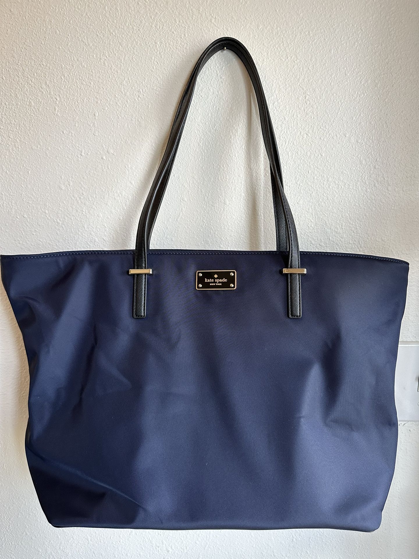 Kate Spade Blue Nylon Tote Bag