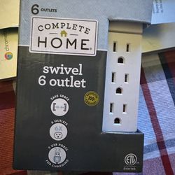 Brand New  - 6 Plugs & 2 USB tower   $15 Retail