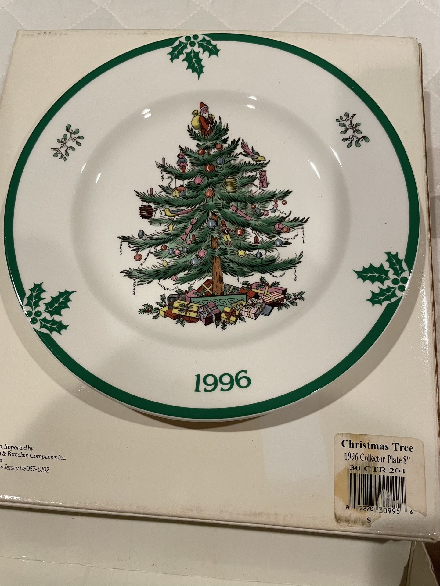 Christmas Collector 1996 SPODE Plate $10.
