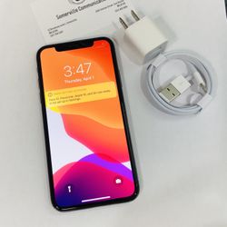 Factory unlocked iPhone x 64 gb, excellent conditions store warranty 