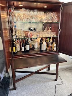 Glass Liquor Cabinet