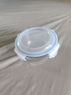 Glass food container