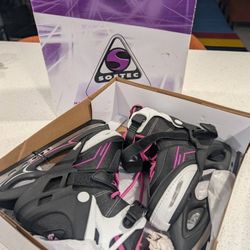 NEW Jackson Ultima SoftTec Vibe Large Purple Ice Figure Hockey Skates