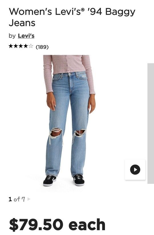 Womens Levi's Low Pro