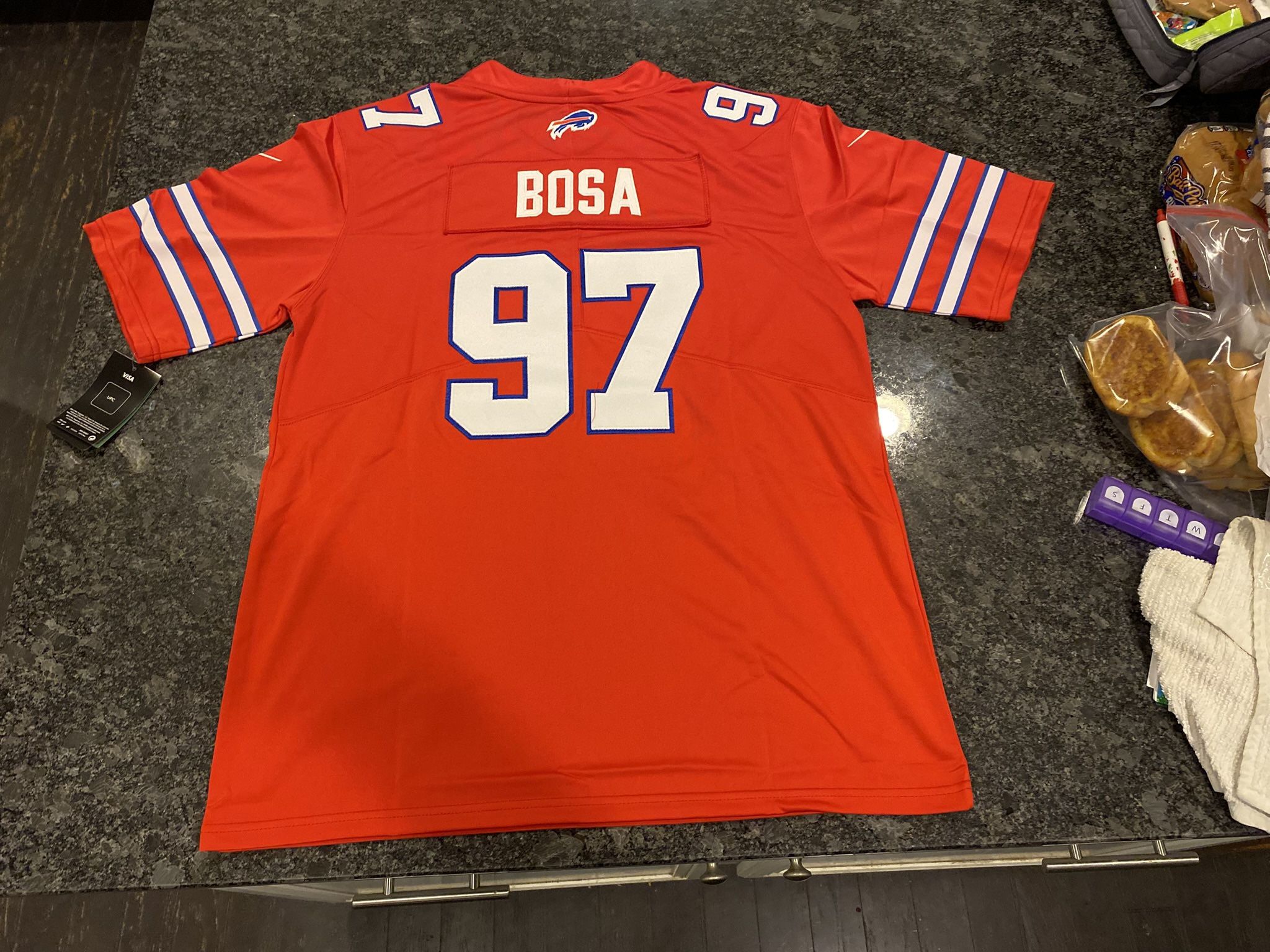 Buffalo Bills #97 Bosa Adult Sizes Small Up To 3XL