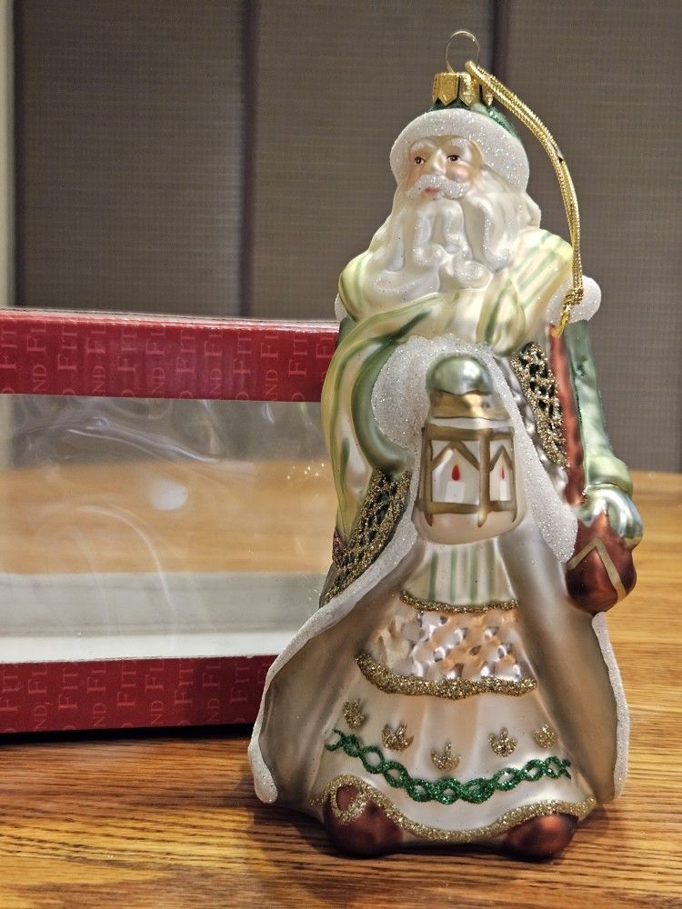 Fitz Floyd Gregorian Santa Large Ornament