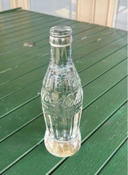 Vintage Coca-Cola crystal glass bottle